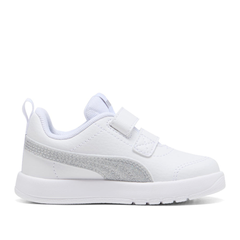 Sneakers Puma Courtflex V3 Glitz V Inf Unisex Bimbo - Bianco