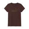 t shirt puma donna marrone 459550