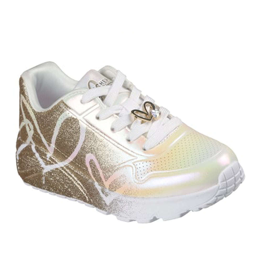 Sneakers Skechers Uno Lite Unisex Bambino - Bianco