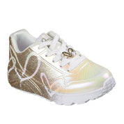 Sneakers Skechers Uno Lite Unisex Bambino - Bianco