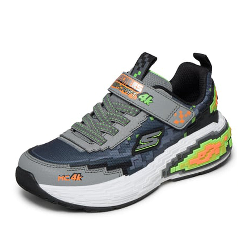Sneakers Skechers MegA-Craft 4k Unisex Bambino - Nero