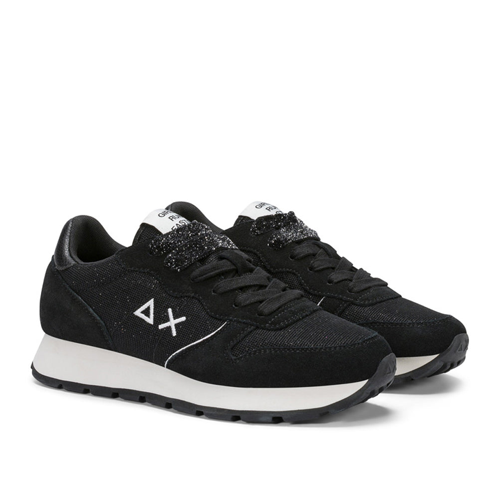 Sneakers Sun68 Ally Glitter Textile Donna - Nero