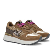 Sneakers Sun68 Big Stargirl Glitter Donna - Oro