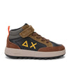 sneakers sun68 boys genius midi bambino marrone 5448697