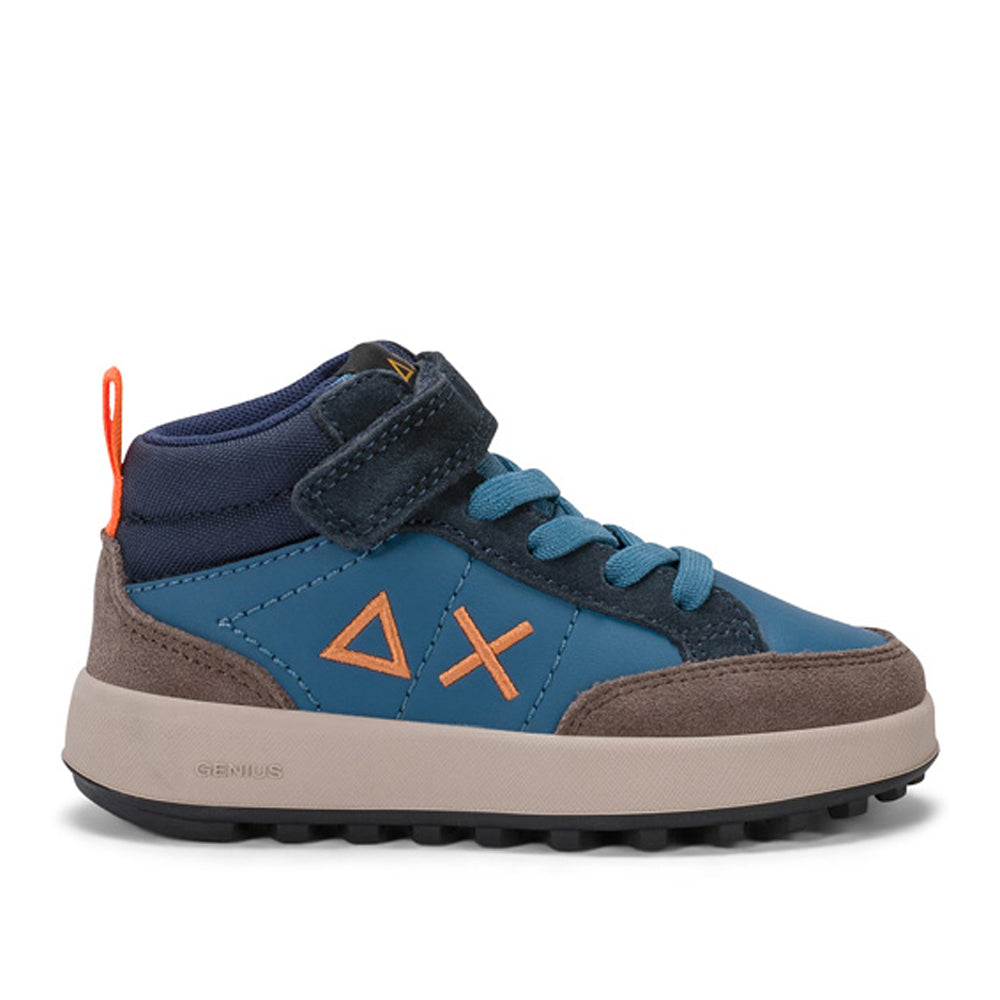 Sneakers Sun68 Boy's Genius Midi Bambino - Blu