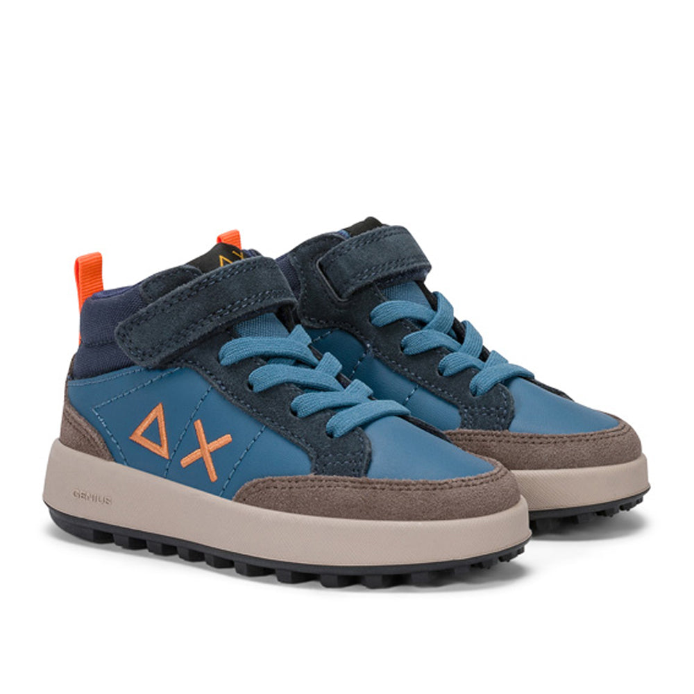 Sneakers Sun68 Boy's Genius Midi Bambino - Blu