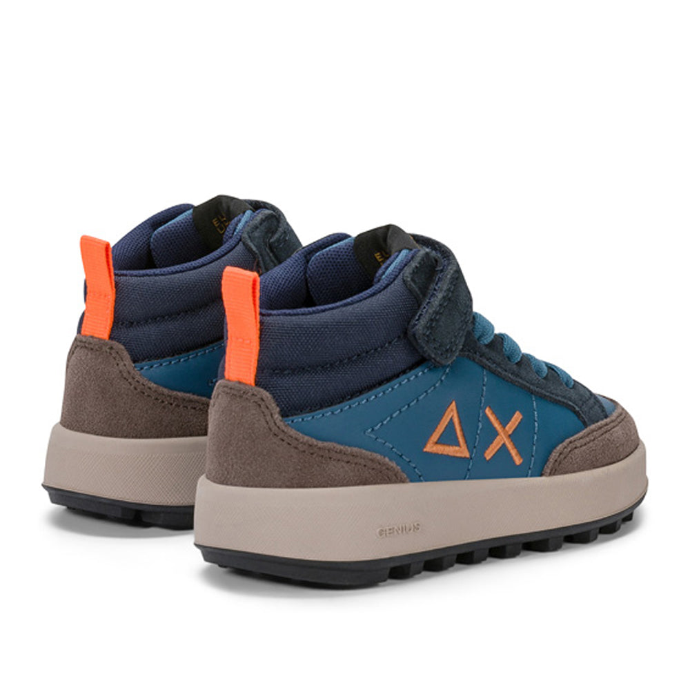 Sneakers Sun68 Boy's Genius Midi Bambino - Blu