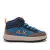 sneakers sun68 boys genius midi bambino blu 639931