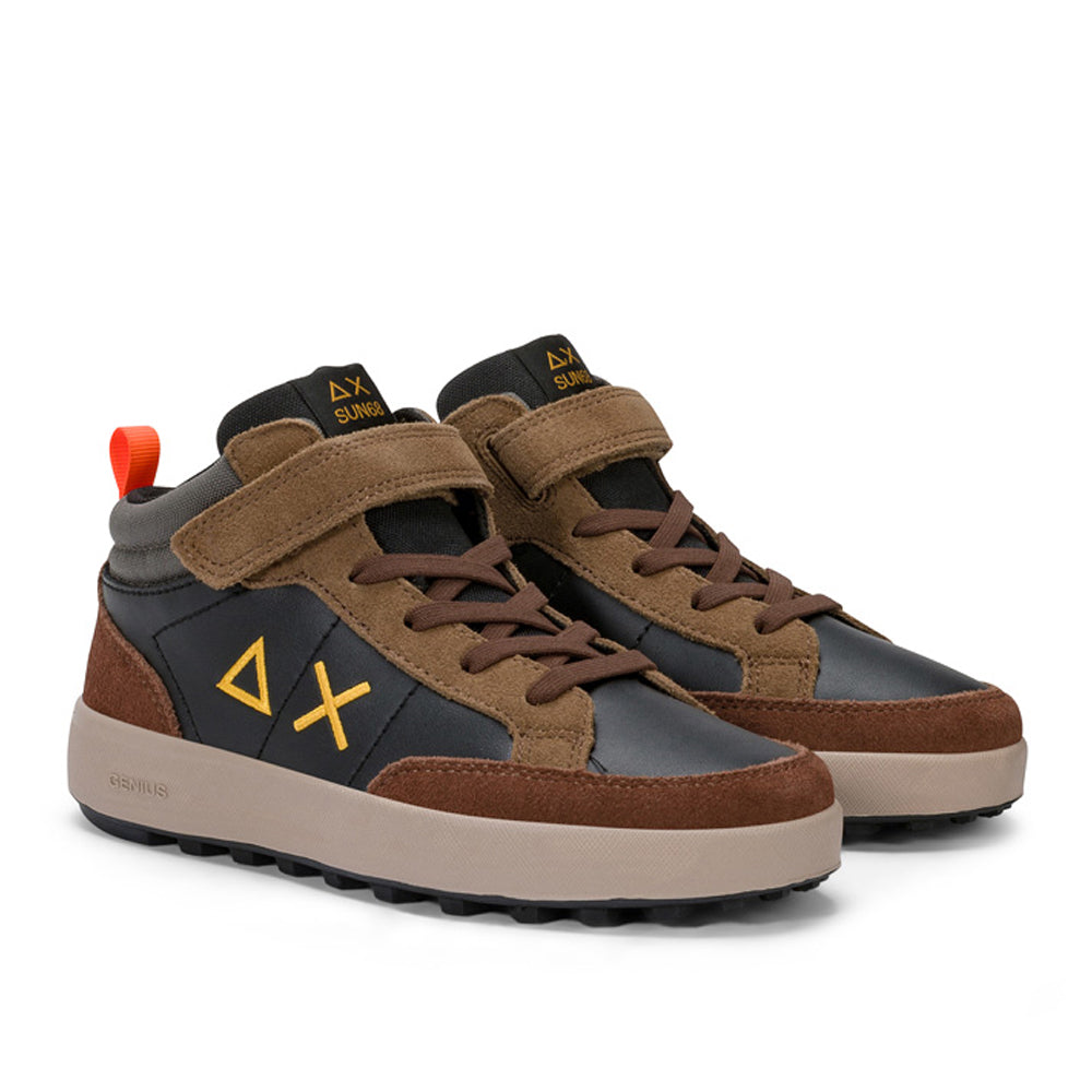 Sneakers Sun68 Boy's Genius Midi Bambino - Marrone