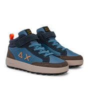 Sneakers Sun68 Boy's Genius Midi Bambino - Blu